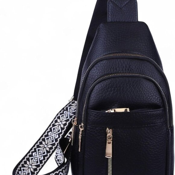 Luxury Faux Leather Crossbody Purse with Organized Storage - Perfect for Travel - Picture 1 of 5